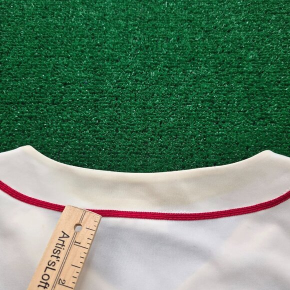 St Louis Cardinals Jersey Mens XL White Beige MLB Baseball Sports Twin Bird #2 - Picture 15 of 15